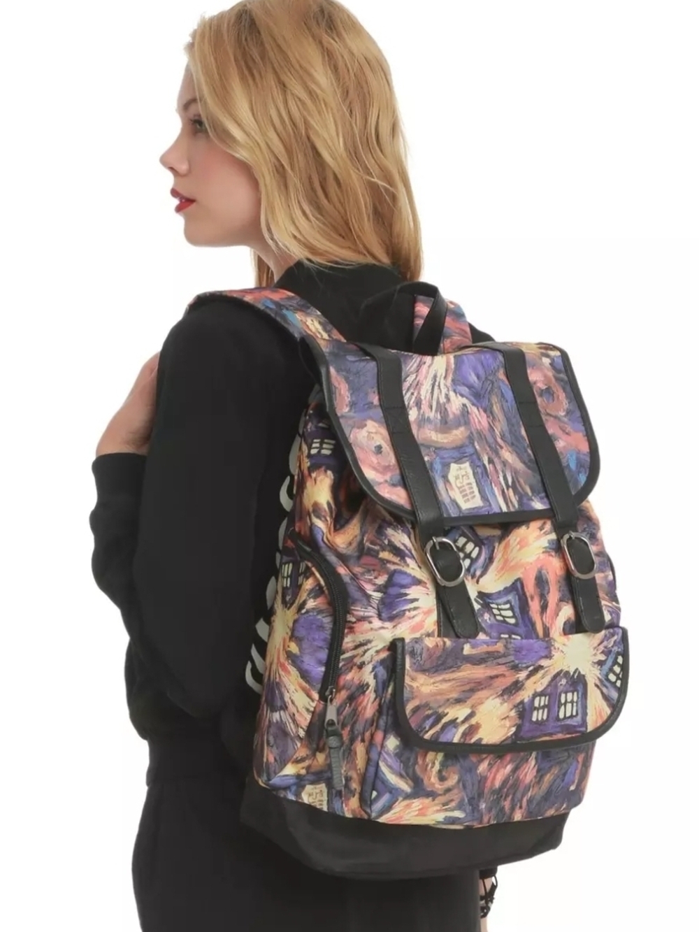 Doctor Who Exploding TARDIS Slouch Backpack - Picture 2 of 12